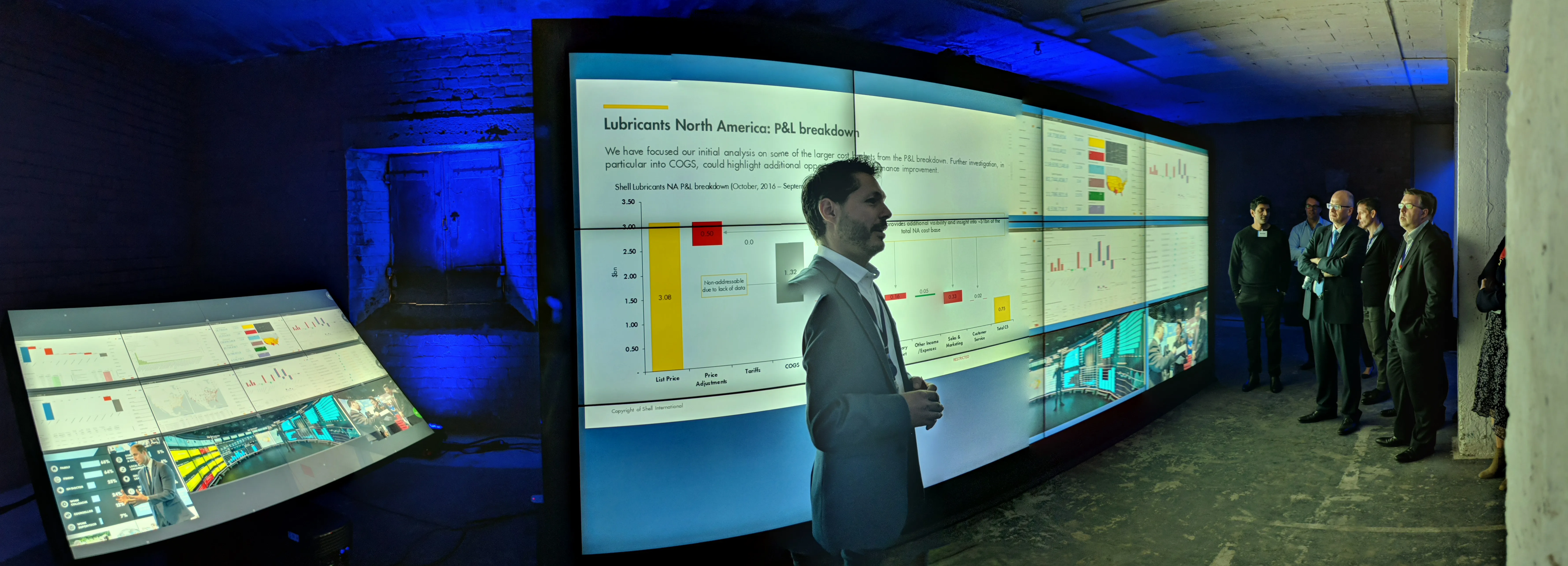 Director conference event on the panoramic wall